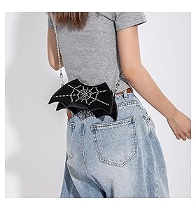 バッグ y2k gothic 2way scull rhinestone handbag Punk Gothic Rock Metallic Skull Day of the Dead Floral Sugar